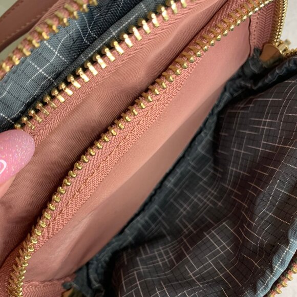 Sol and Selene Nylon Crossbody Bag Dusty Pink Small Bag - Picture 3 of 11